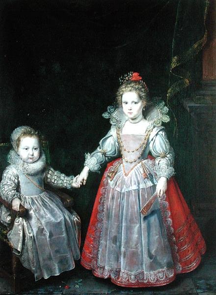 Philippe Emmanuel de Croy és nővére, Marie alkotó: Frans II Pourbus