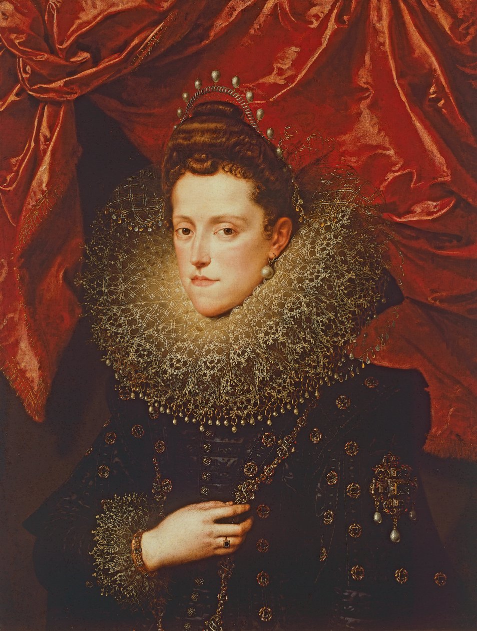 Eleonora de Medici, Mantua hercegnőjének portréja (olaj, vászon) alkotó: Frans II Pourbus
