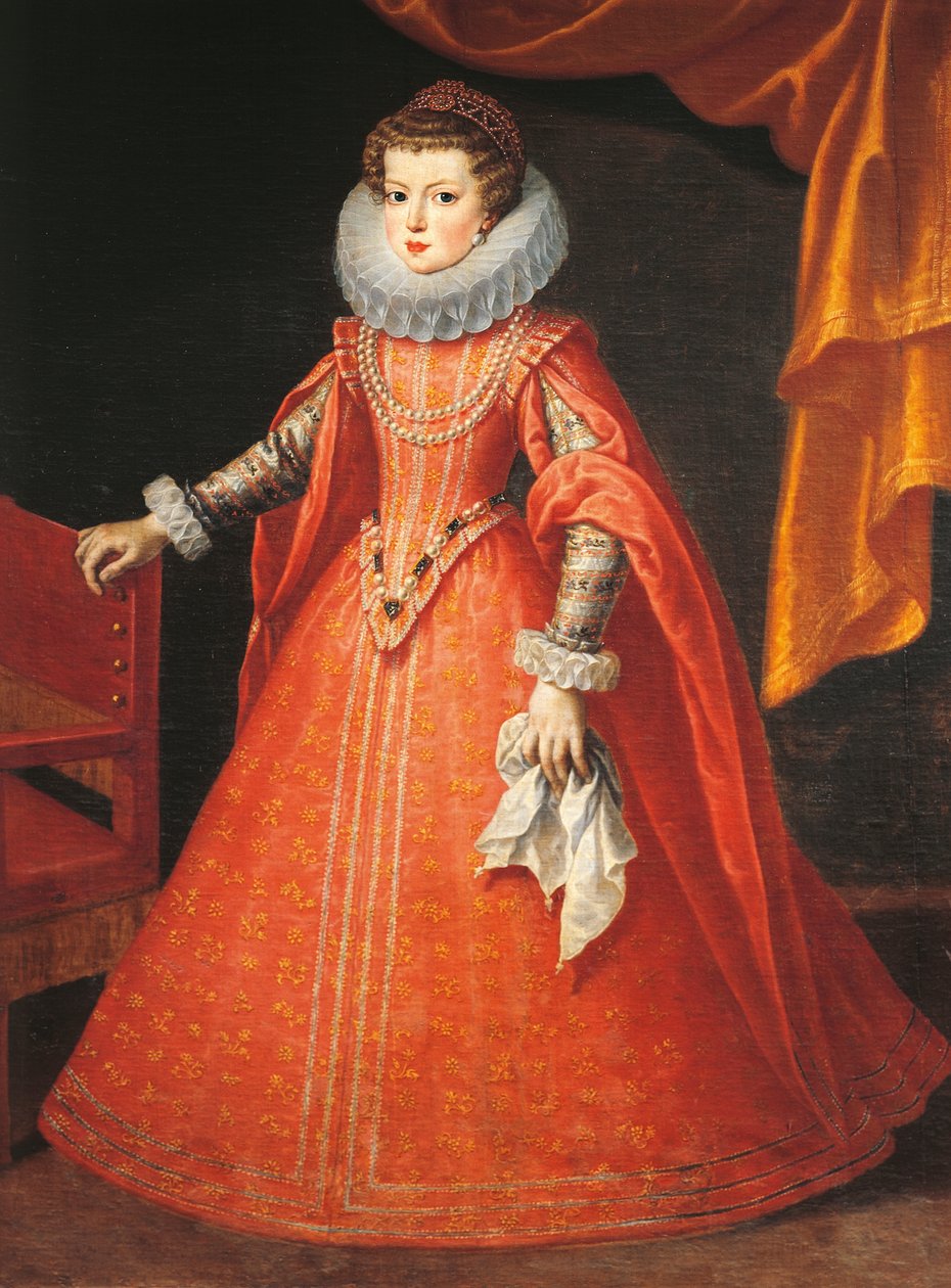 Portrait of Elizabeth of France (Versailles alkotó: Frans II Pourbus