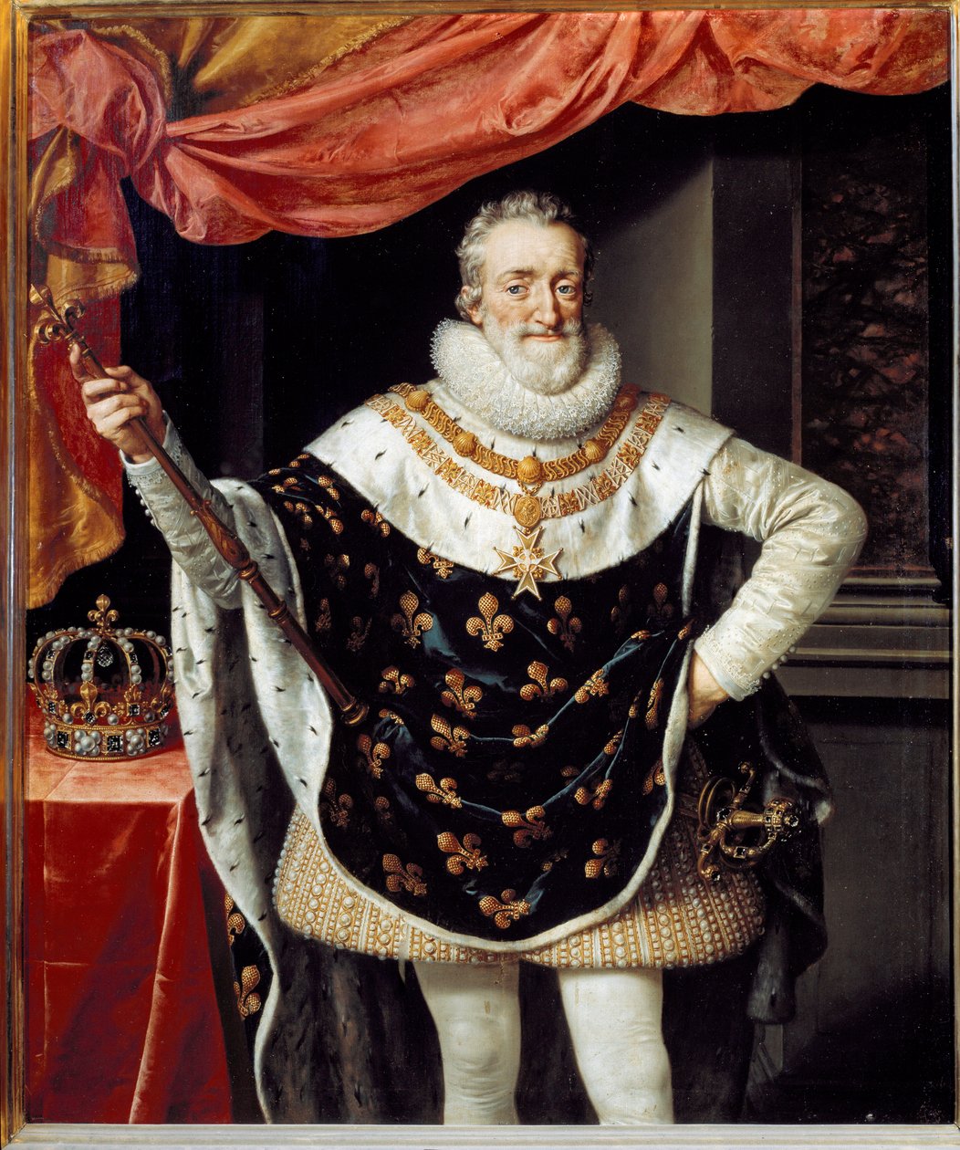 IV. Henrik francia portréja alkotó: Frans II Pourbus