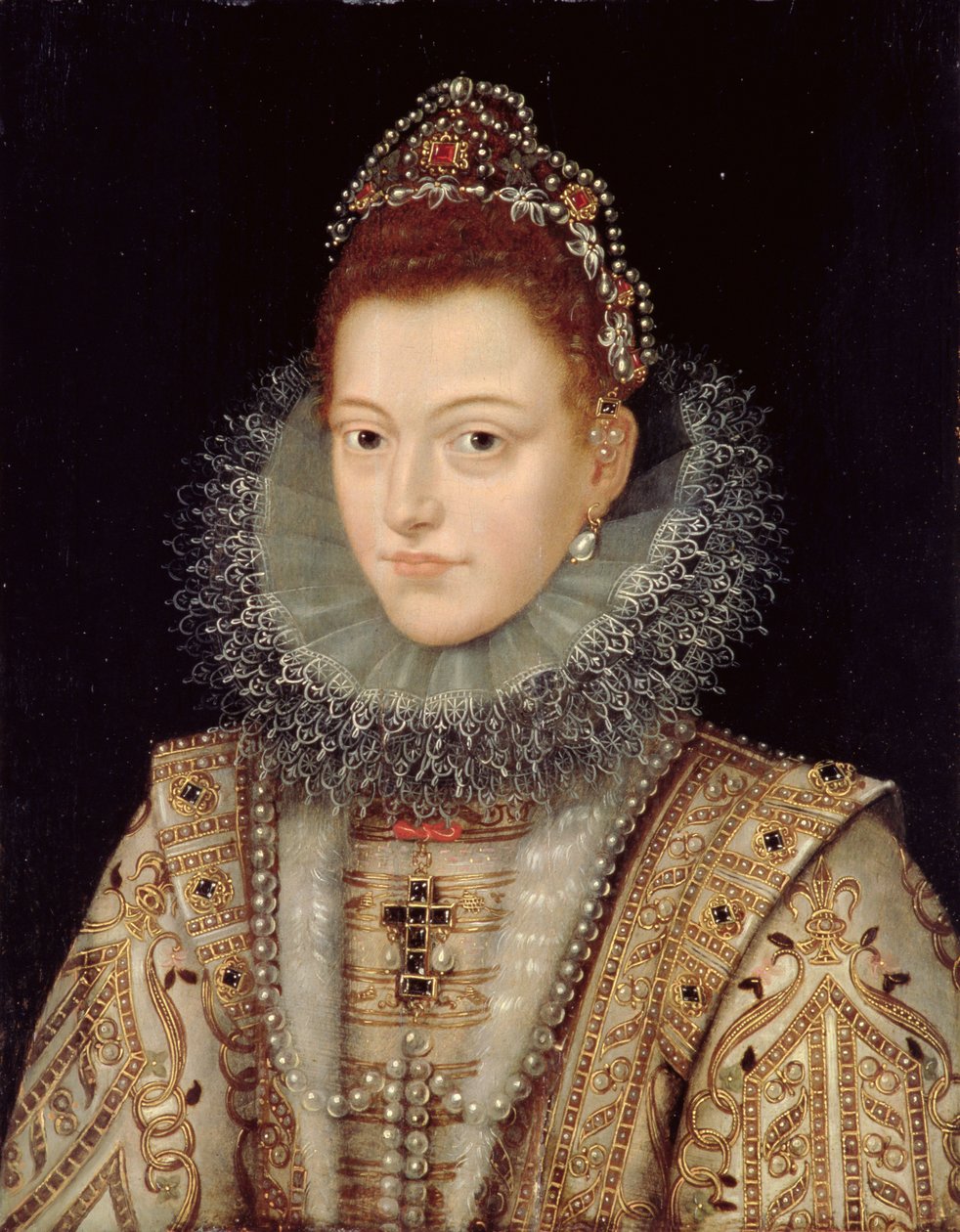Isabella Clara Eugenia (1566-1633) portréja 1599 körül alkotó: Frans II Pourbus