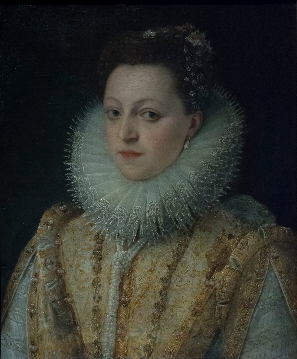 Gonzaga Izabella portréja, 1599-1602 körül (olaj, vászon) alkotó: Frans II Pourbus