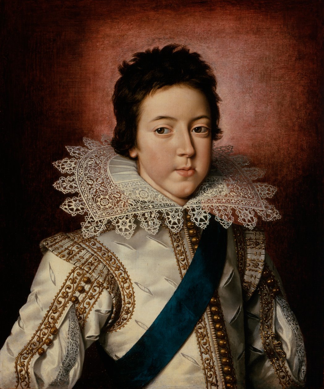 XIII. Lajos francia király arcképe fiúként, 1616 körül alkotó: Frans II Pourbus