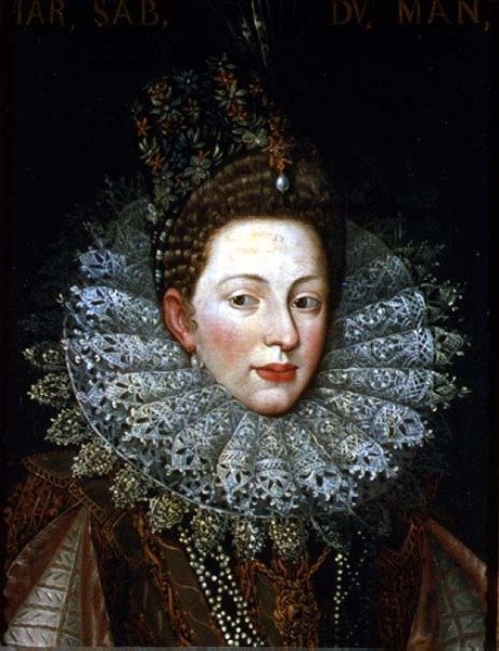Margaret Gonzaga, Savoyai hercegnő portréja alkotó: Frans II Pourbus