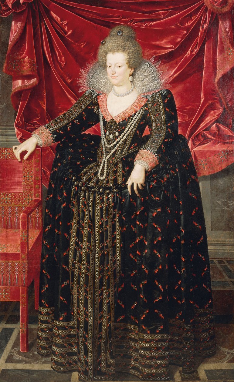 Maria de Medici portréja (Firenze alkotó: Frans II Pourbus