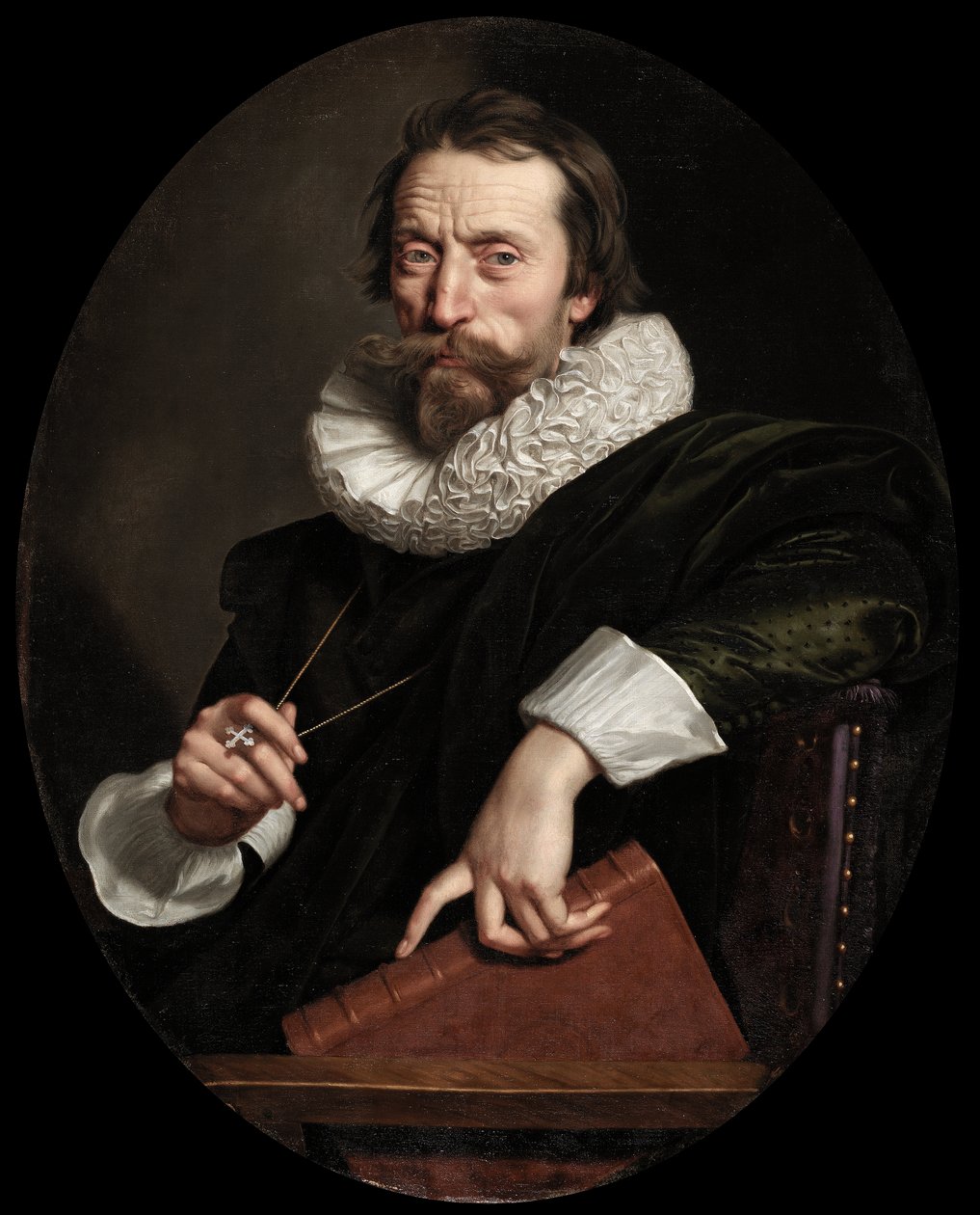 Giambattista Marino olasz költő portréja, 1621 körül alkotó: Frans II Pourbus