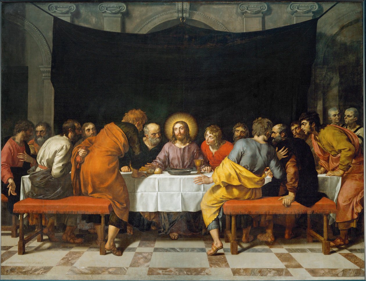 Az utolsó vacsora. A párizsi Saint Leu-Saint Gilles templom főoltárára készült... alkotó: Frans II Pourbus