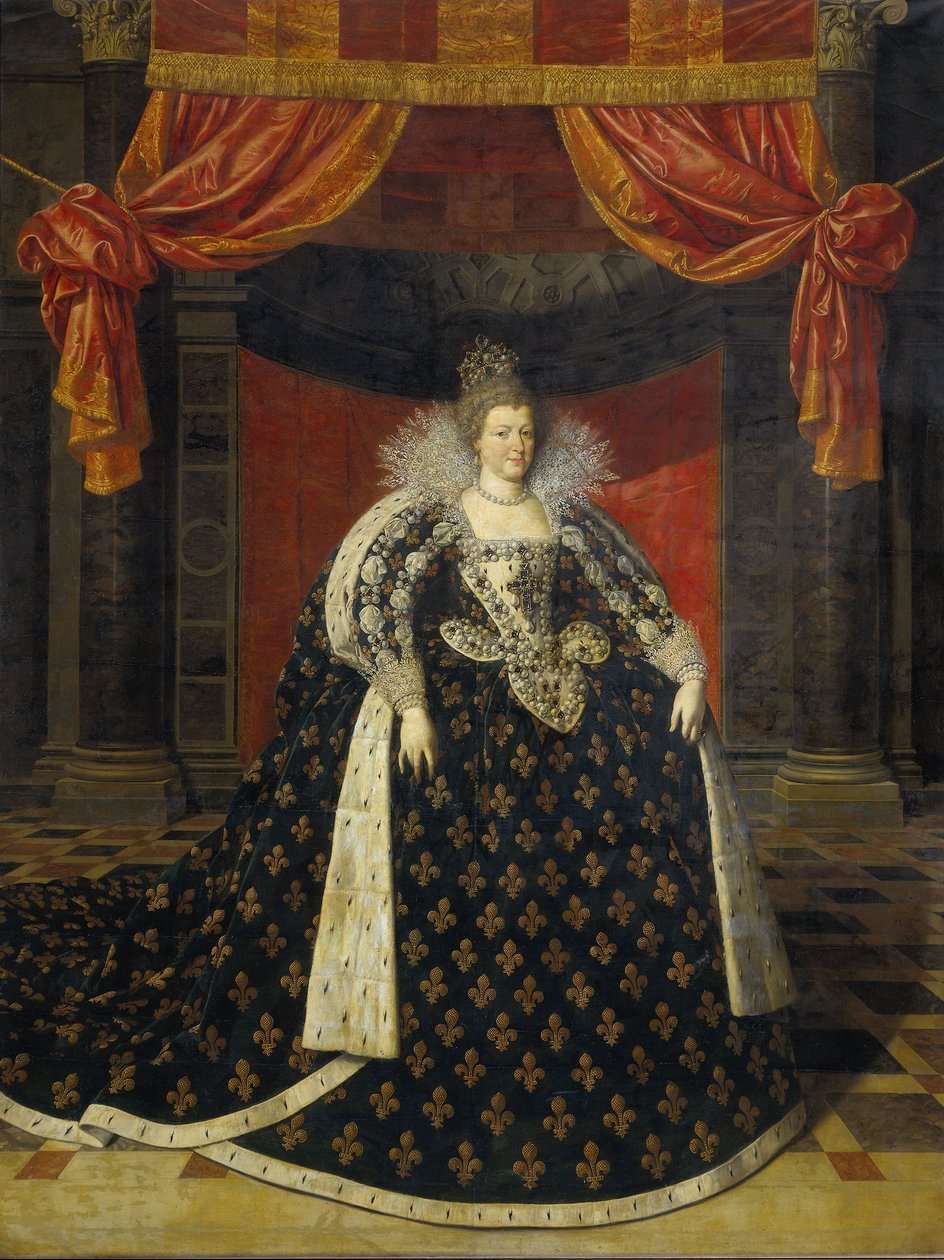 Marie de Medici, 1610 körül alkotó: Frans II studio of Pourbus