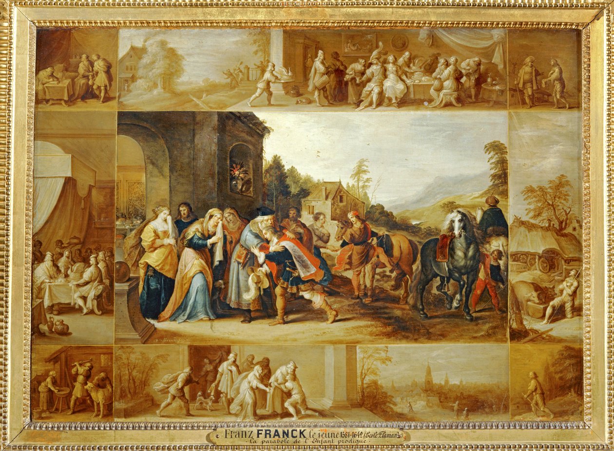 A tékozló fiú példázata ... alkotó: Frans II the Younger Francken