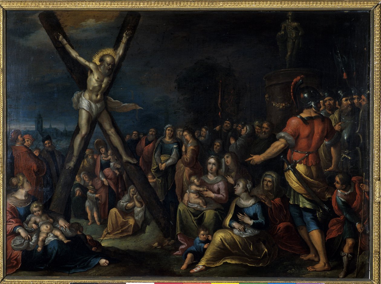 Szent András a kereszten (olaj, réz) alkotó: Frans II the Younger Francken