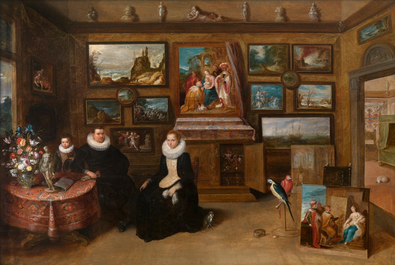 Sebastian Leerse festménygyűjteménye, 1610 körül (olaj, tábla) alkotó: Frans II the Younger Francken