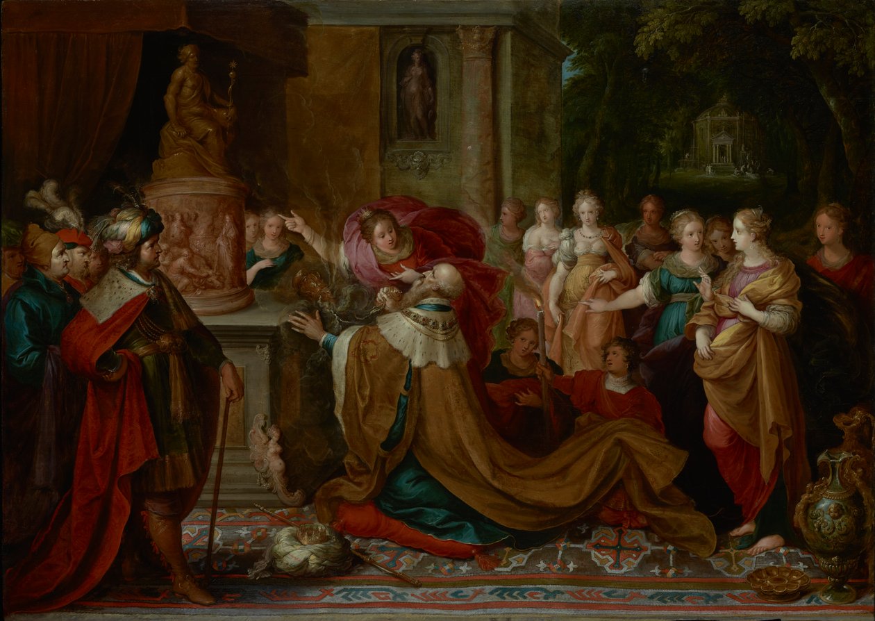 Salamon bálványimádása alkotó: Frans II the Younger Francken