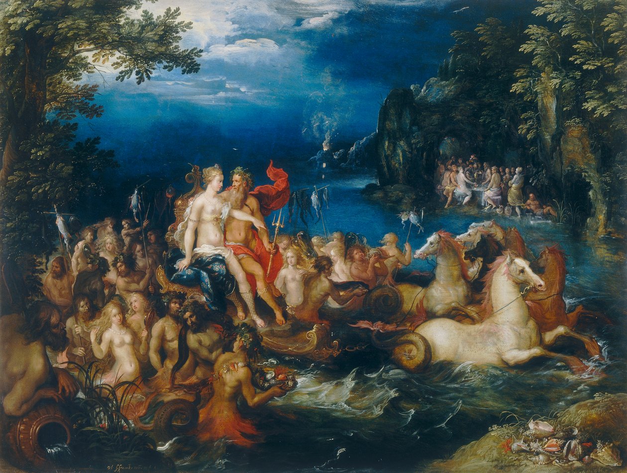 A Neptunusz és az Amfitrit diadala alkotó: Frans II the Younger Francken