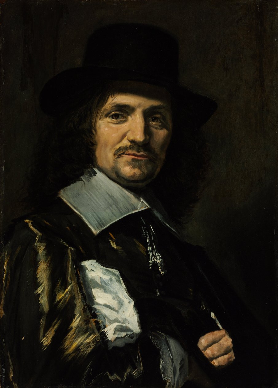 Jan Asselijn festő portréja 1610-1652 alkotó: Frans I Hals
