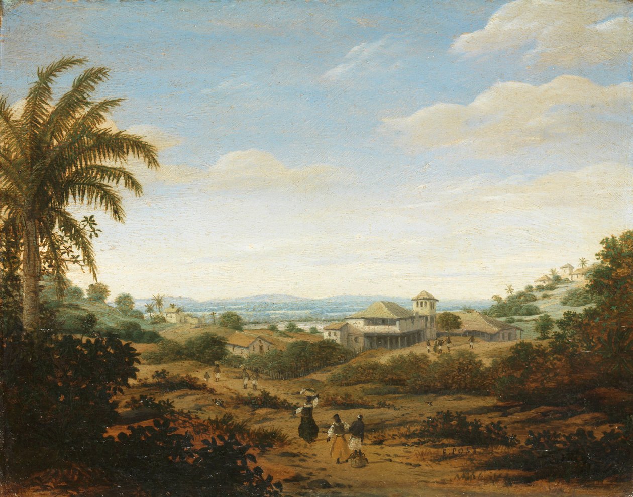 Táj a Senhor de Engenho folyón, Brazília Táj a Senhor de Engenho folyón, Brazília alkotó: Frans Post