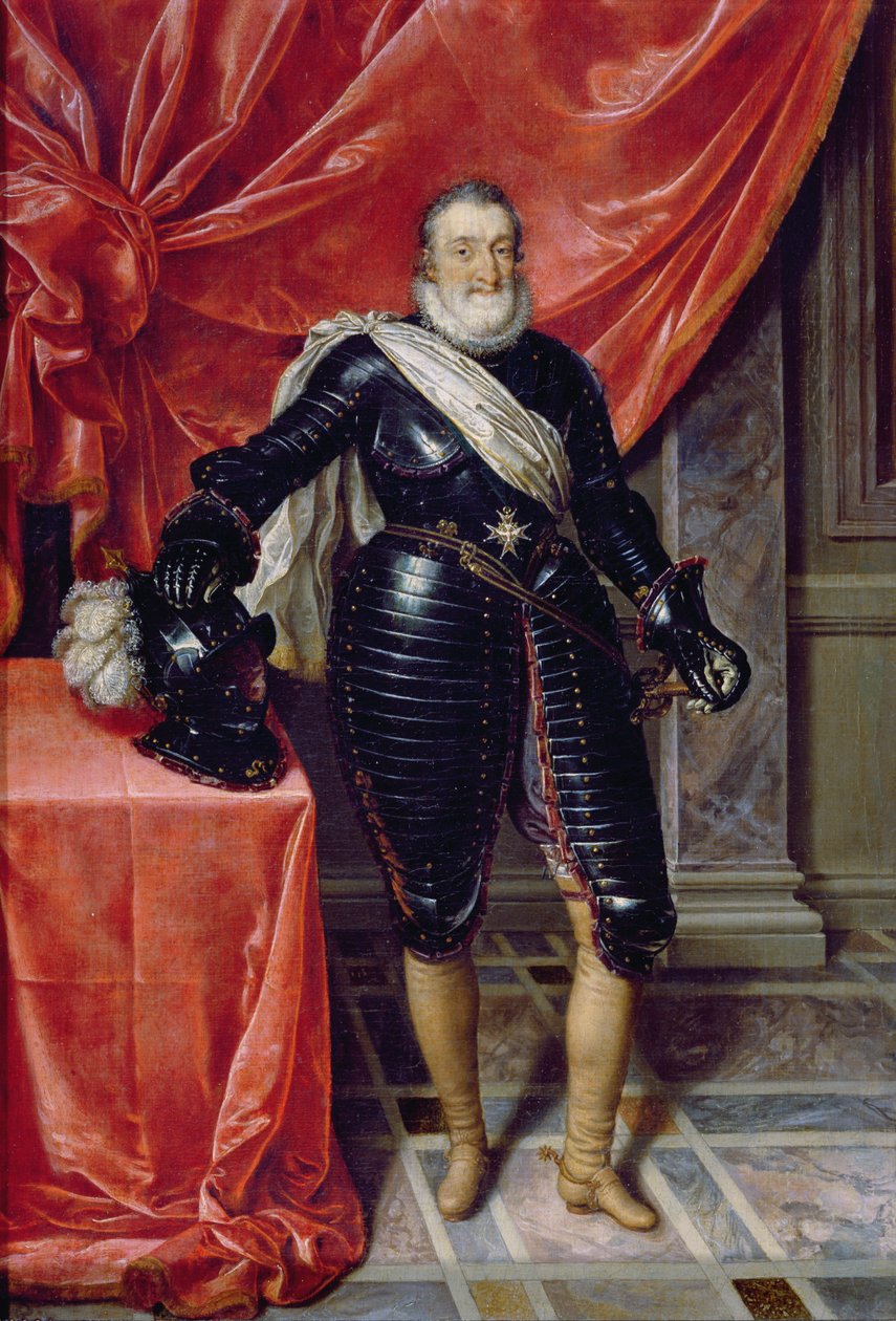 IV. Henrik francia király páncélban, 1610 körül alkotó: Frans Pourbus the Younger