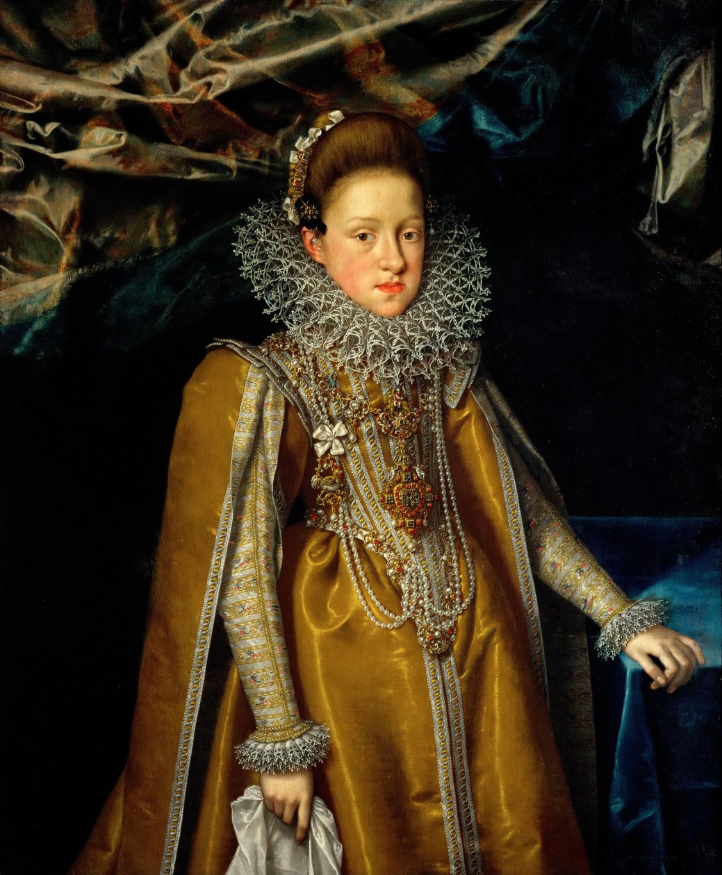 Maria Maddalena osztrák főhercegnő 1587-1631, Toszkána nagyhercegnőjének portréja, kb. 1604 alkotó: Frans Pourbus the Younger