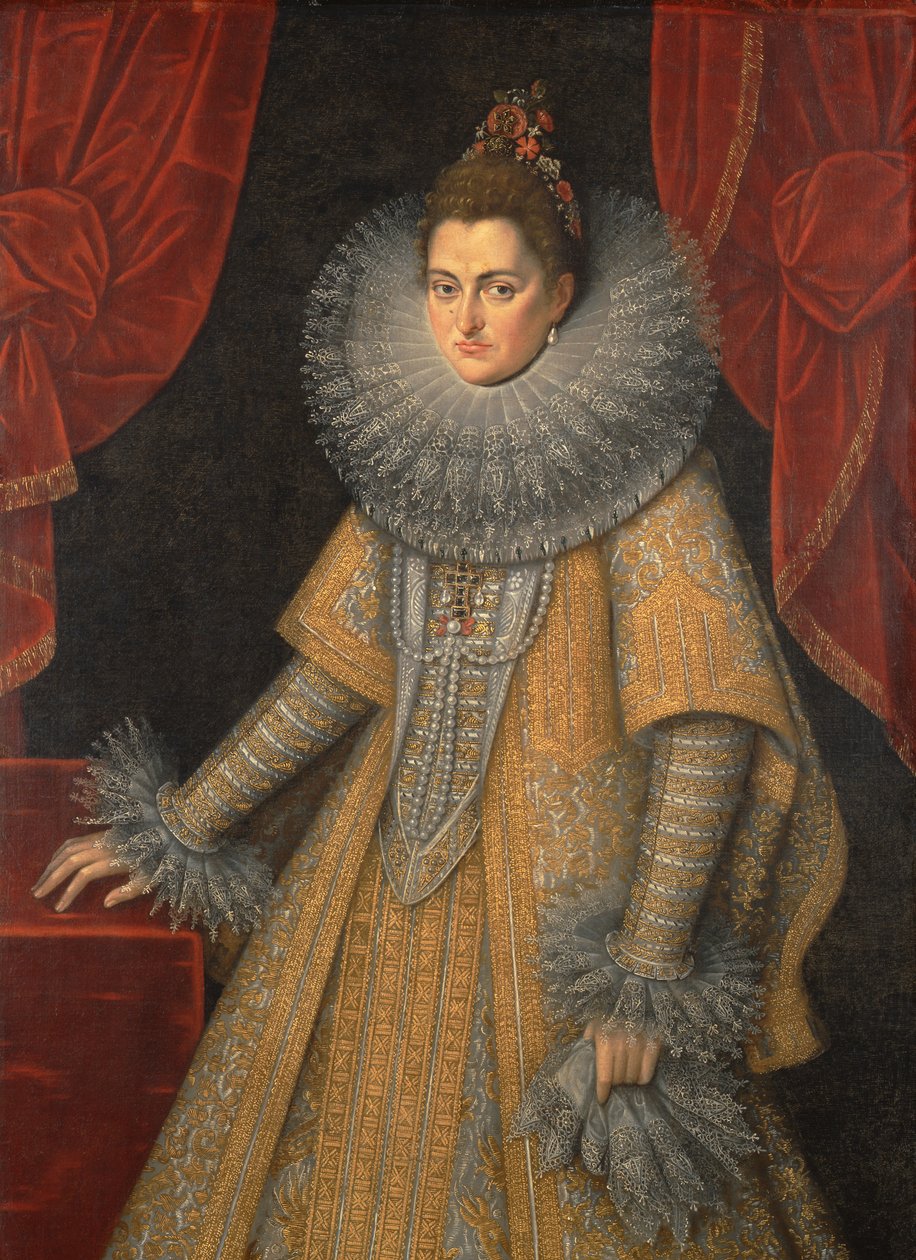 Infanta Isabella Clara Eugenia spanyol portréja 1566-1633, c. 1598 alkotó: Frans Pourbus the Younger