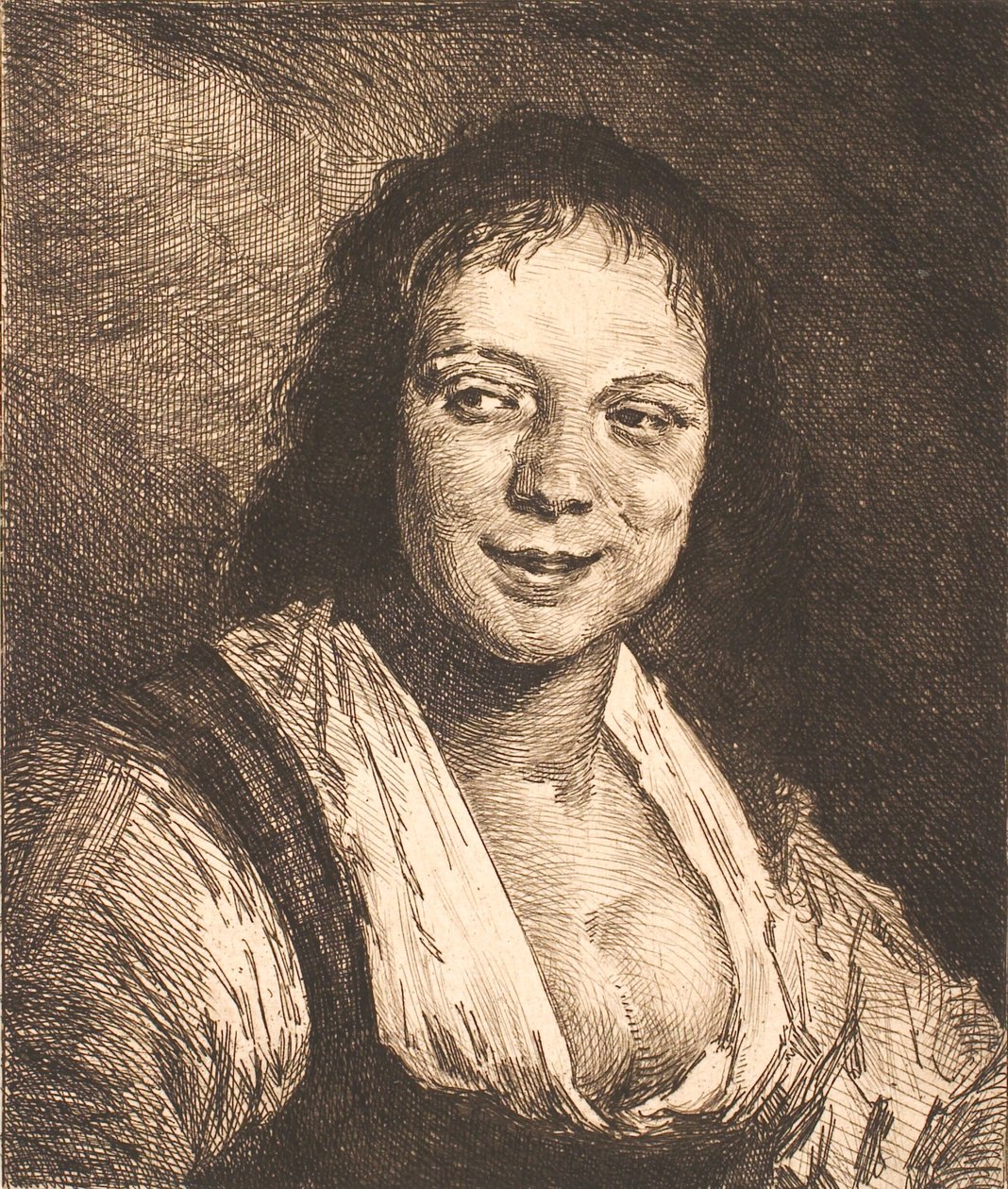 Nevető lány, Frans Hals után alkotó: Frans Schwartz