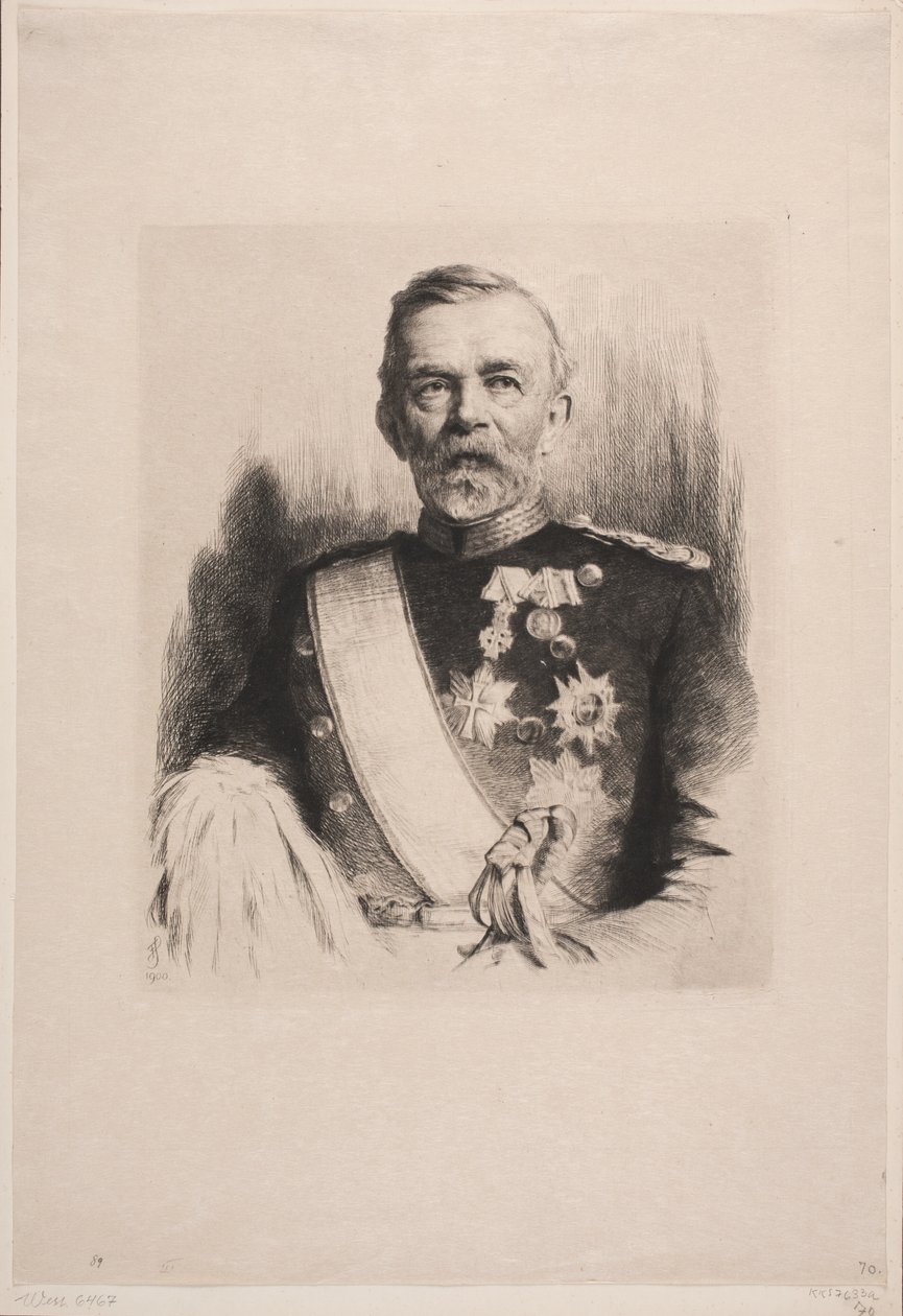 L. Koefoed vezérőrnagy portréja alkotó: Frans Schwartz