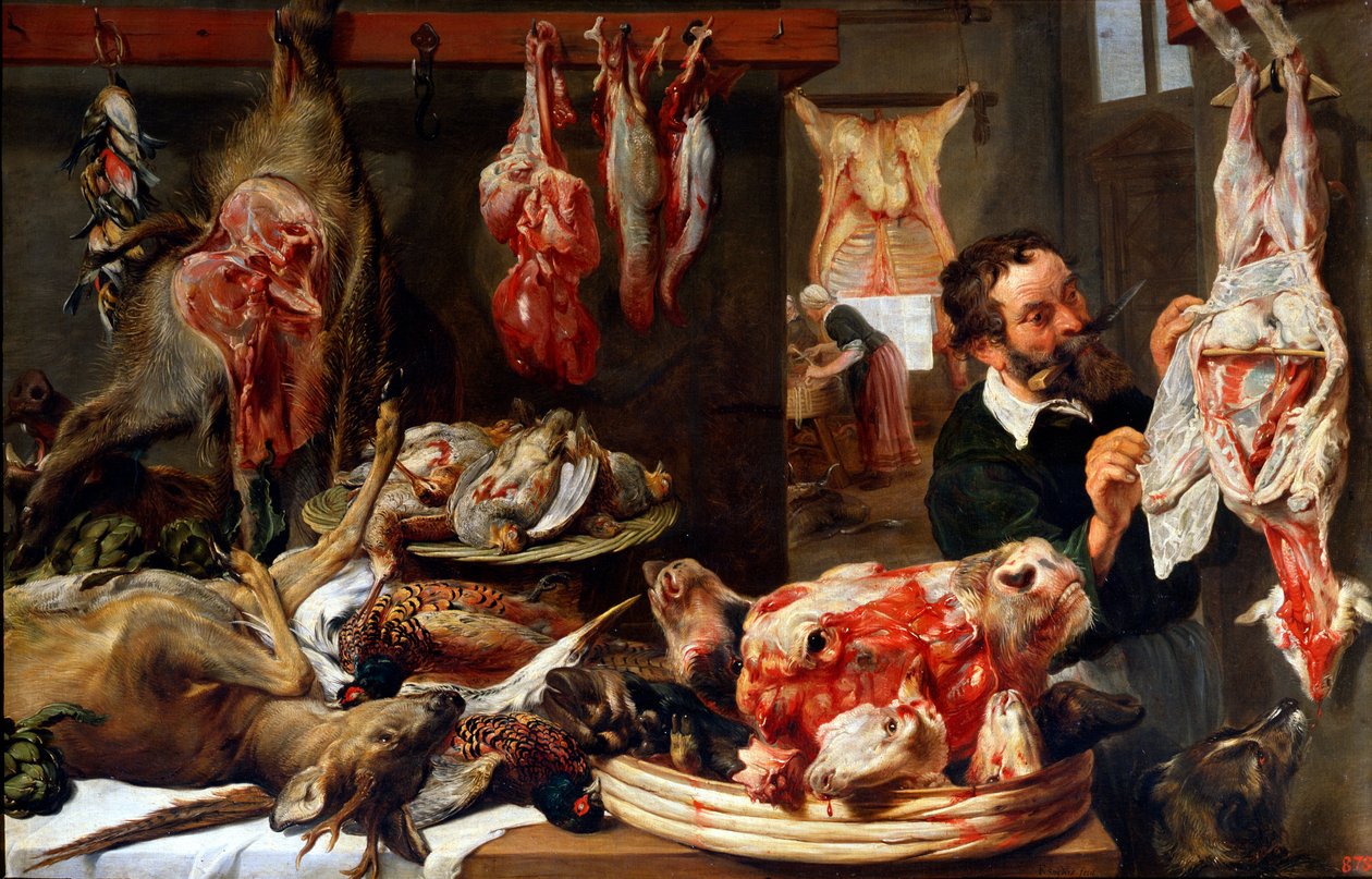 Egy hentesbolt, 1630-as évek. alkotó: Frans Snyders or Snijders