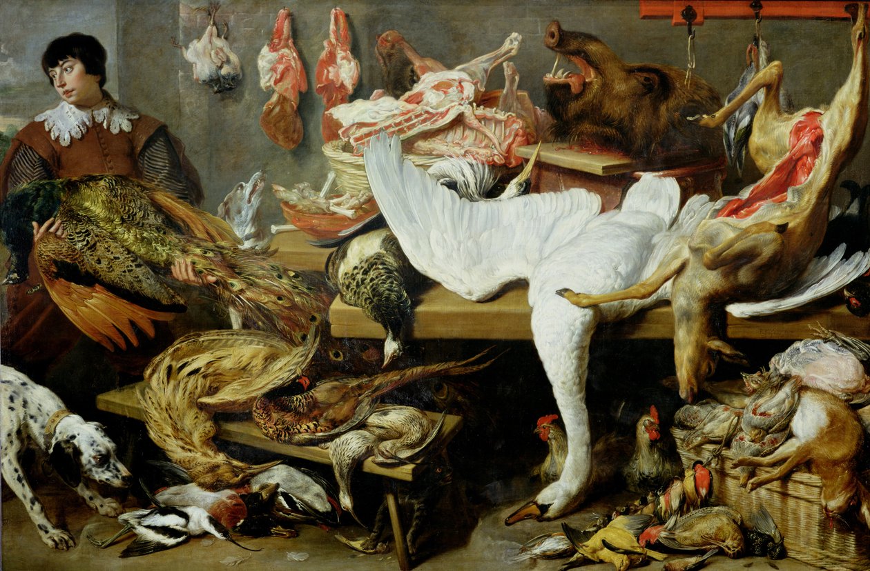 A Game Stall (olaj, vászon) alkotó: Frans Snyders or Snijders