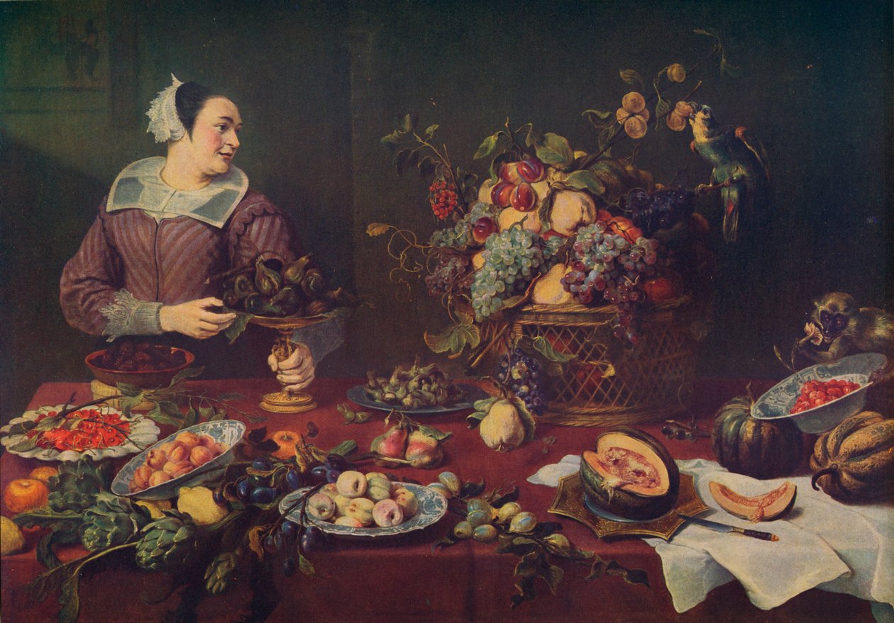 La Vendedora De Frutas, A gyümölcsárus, 1636, 1934 körül alkotó: Frans Snyders or Snijders