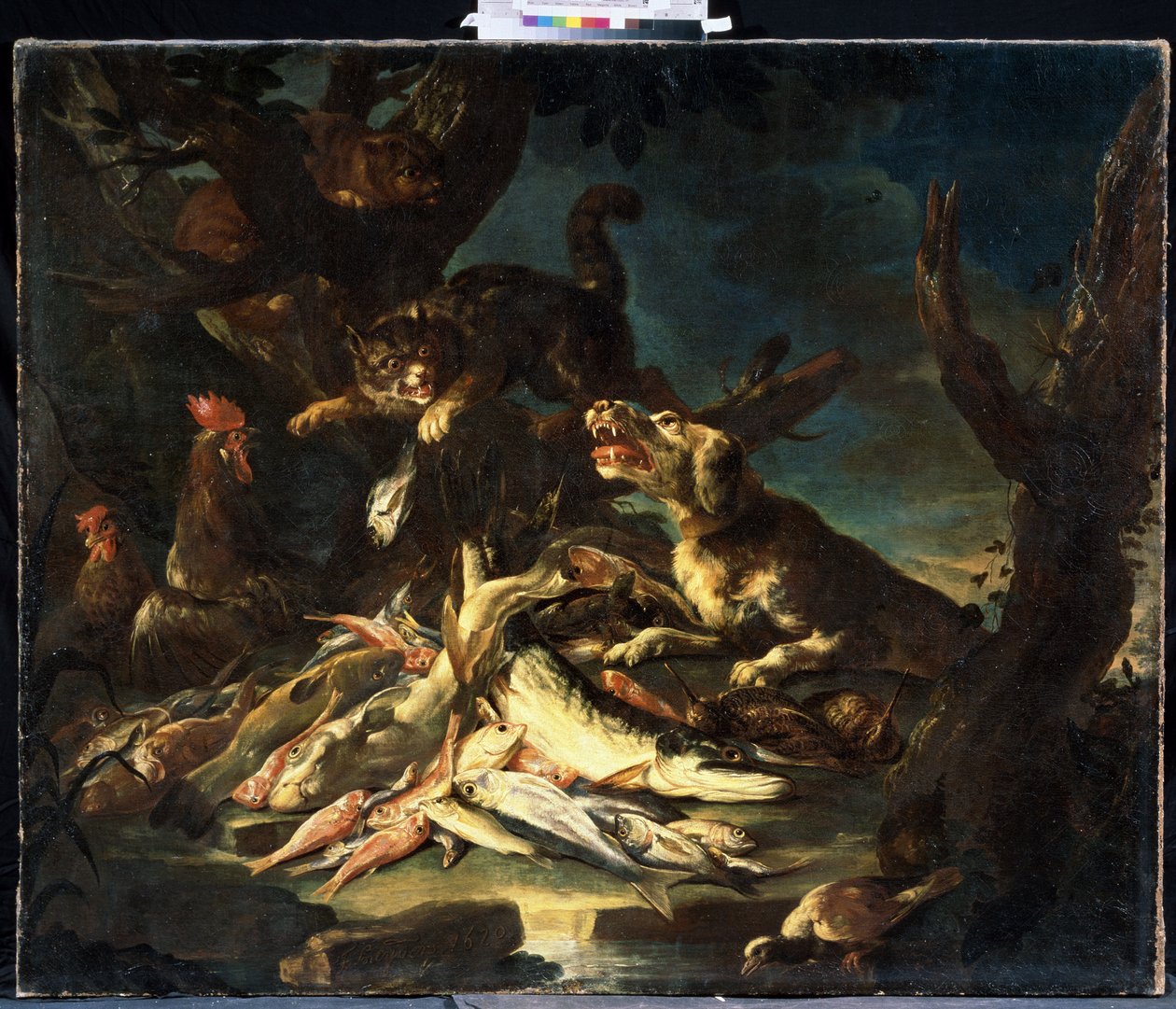 Halak (Halak). Frans Snyders (1579-1657) festménye. Olajfestmény alkotó: Frans Snyders or Snijders
