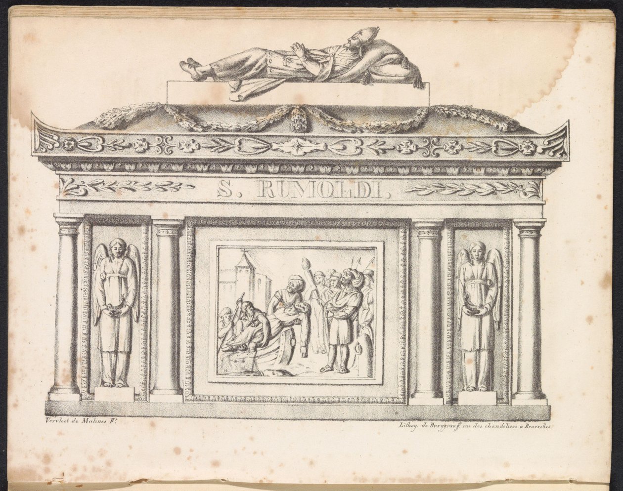 Szent Rumbold ereklyetartója, 1825 alkotó: Frans Vervloet