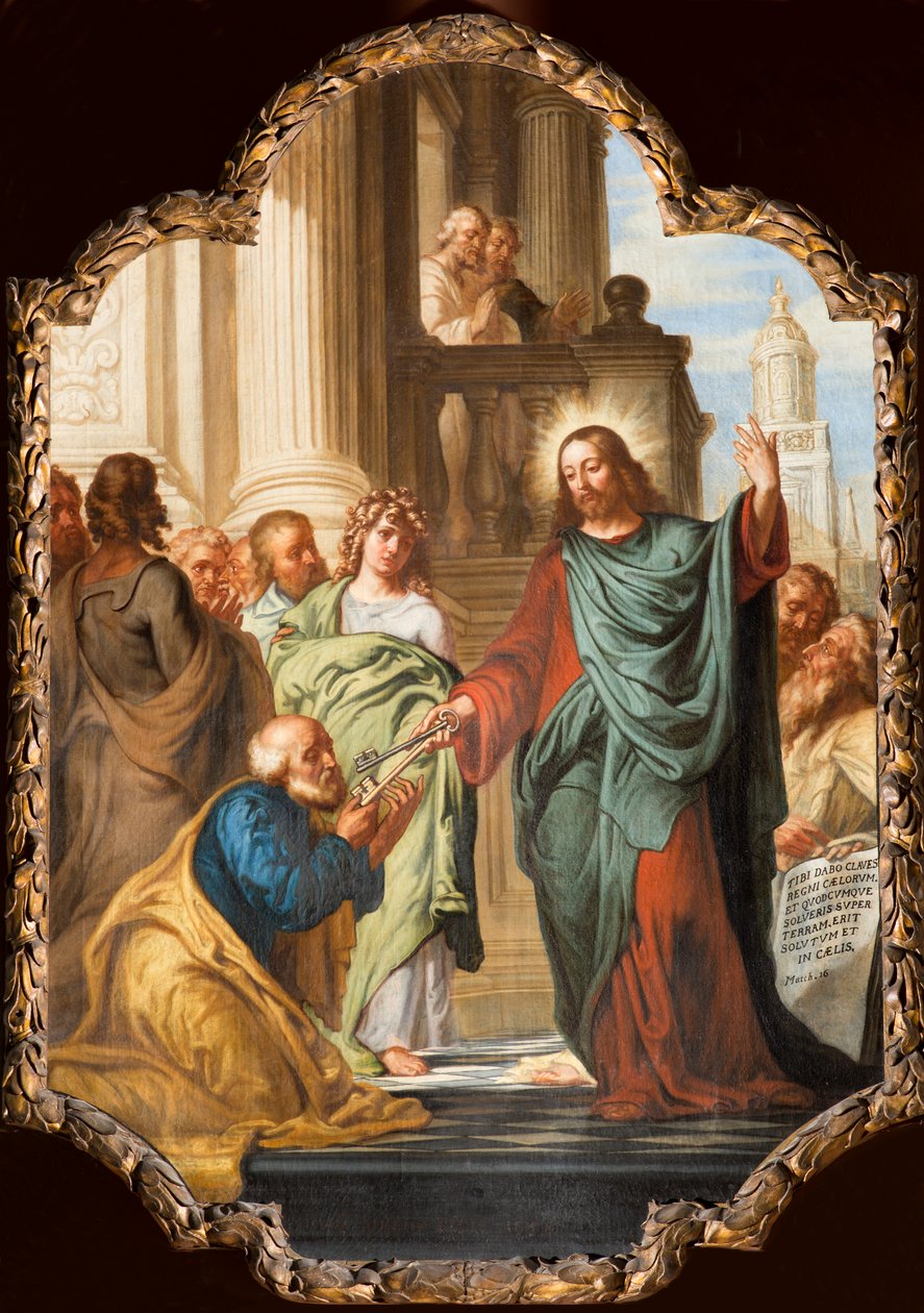 Plébániatemplom (Miasszonyunk plébániatemploma). Belső. festmény. Frans Ykens. alkotó: Frans Ykens