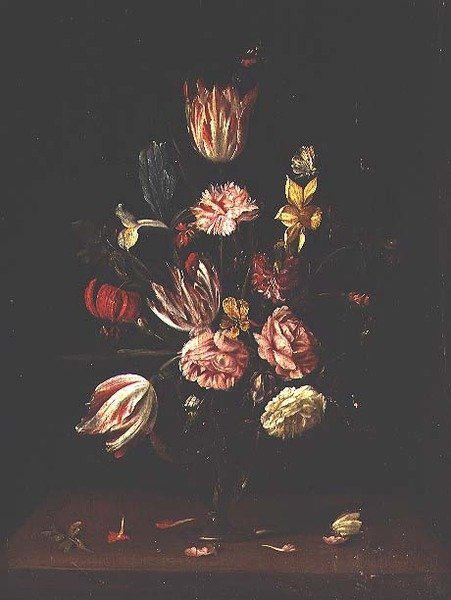 Tulipánok, rózsák, írisz és nárcisz alkotó: Frans Ykens