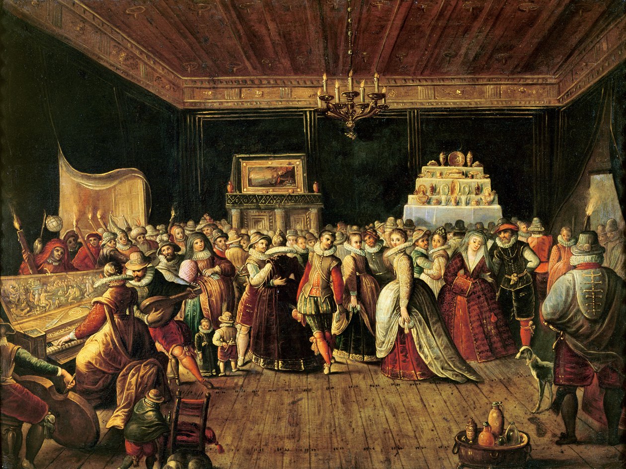 Egy labda (olaj a rézre) alkotó: Frans the Elder Francken