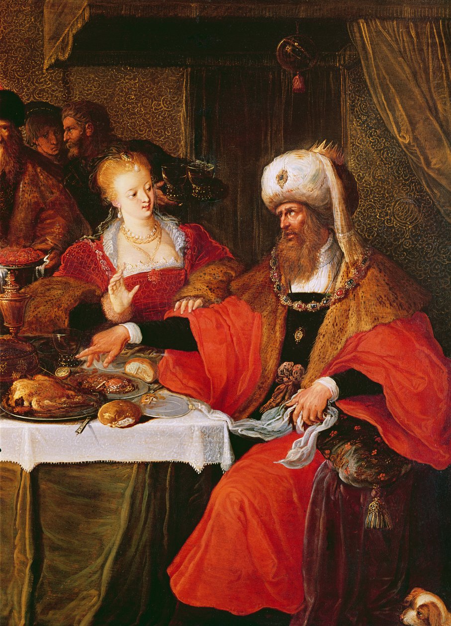 Heródes és Heródiás Heródes ünnepén (222483 részlet) alkotó: Frans the Elder Francken