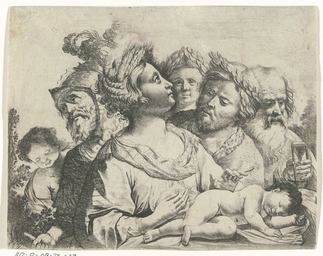 Ceres, Mars és Szaturnusz (A négy korszak) alkotó: Frans van Mieris (II) (rejected attribution)