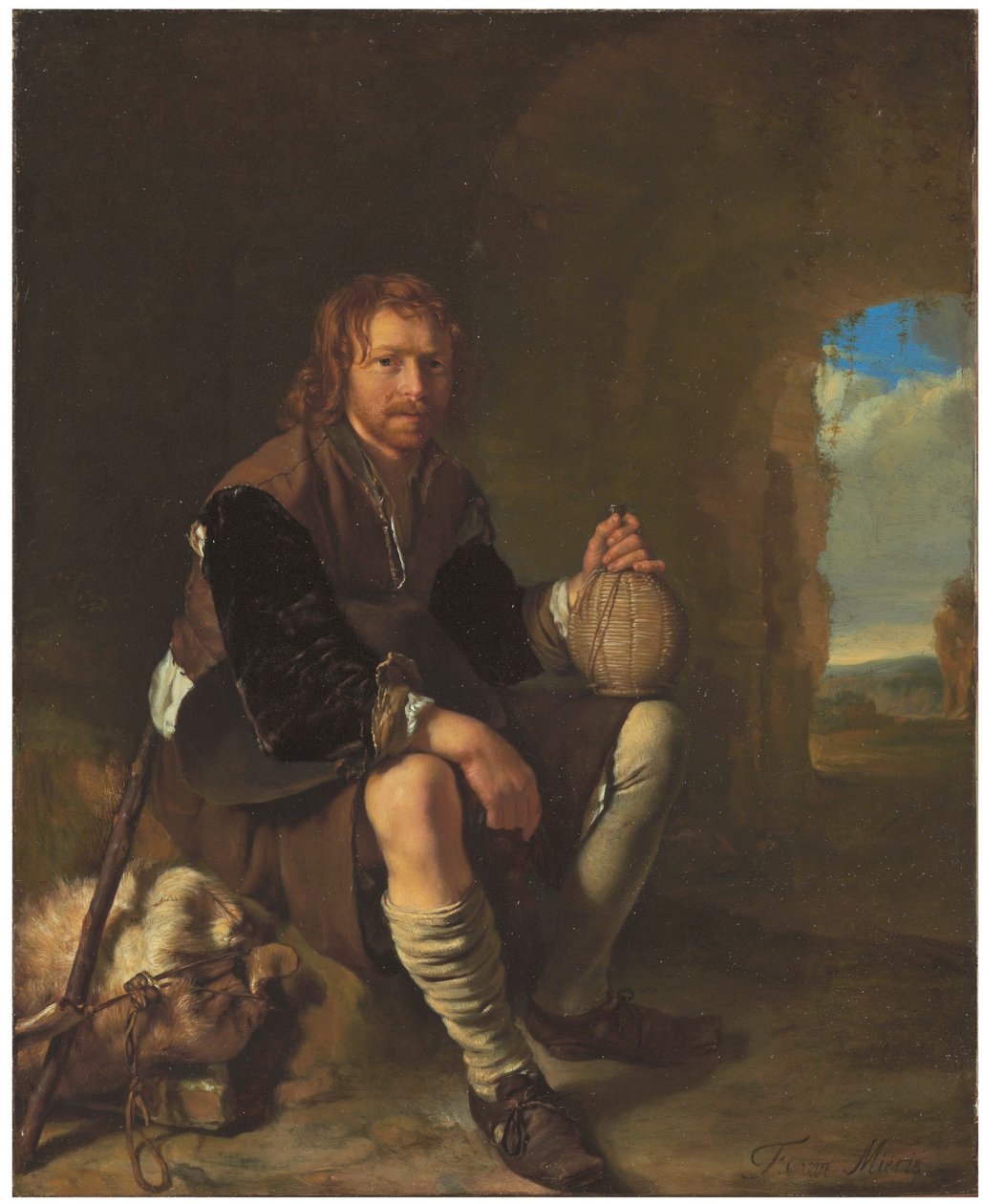 Nyugodt utazó alkotó: Frans van Mieris