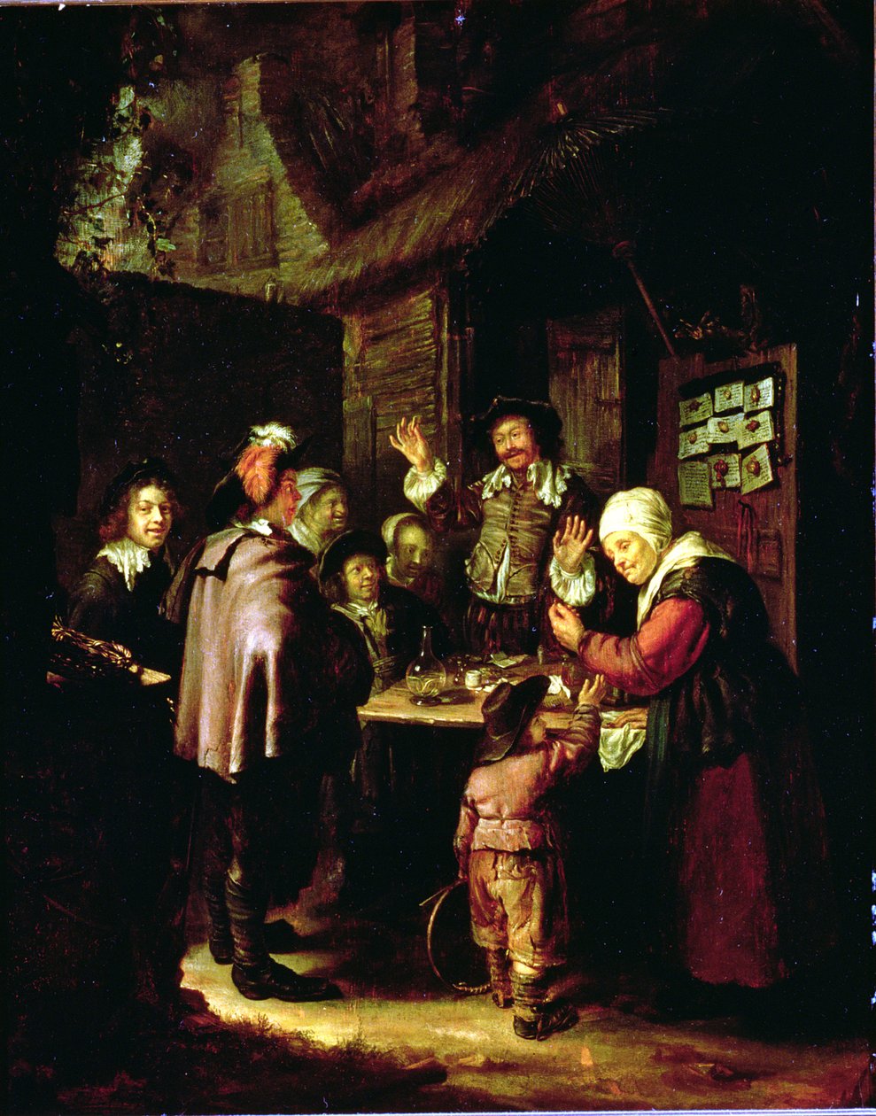 A sarlatán (olaj, fa) alkotó: Frans van Mieris