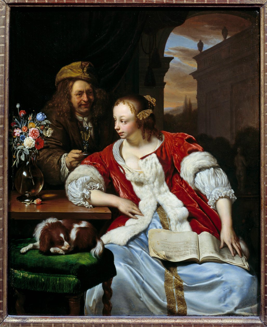 A félbeszakadt A művész és felesége portréi című dal. Franz van Mieris dit le Vieux festménye (1635-1681) alkotó: Frans van Mieris