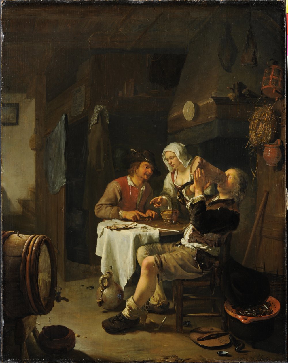 Kocsmai jelenet alkotó: Frans van Mieris the Elder