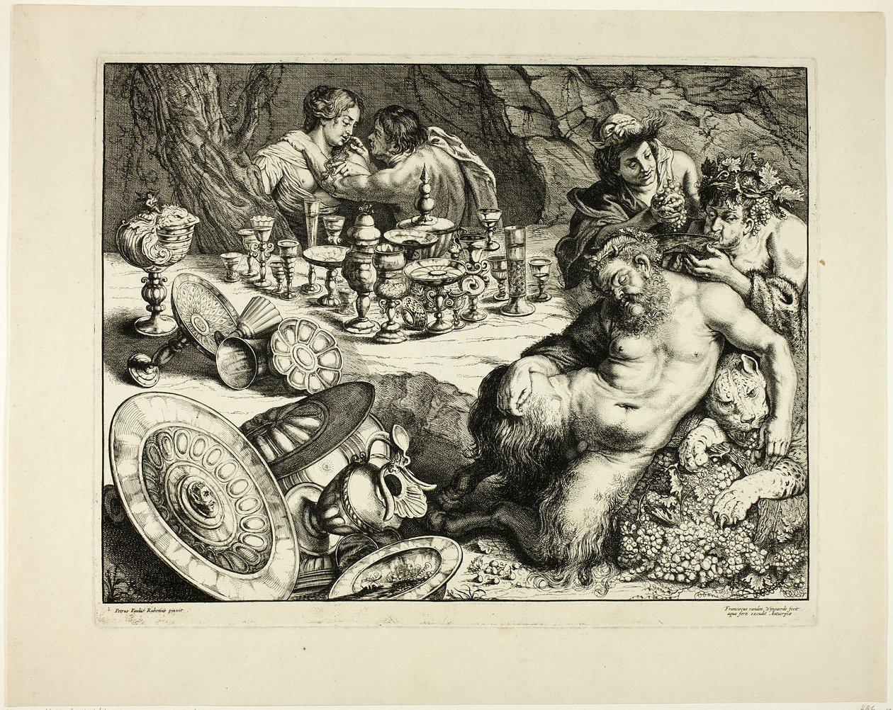 Bacchus és a részeg Silenus – Silenus álma alkotó: Frans van den Wyngaerde