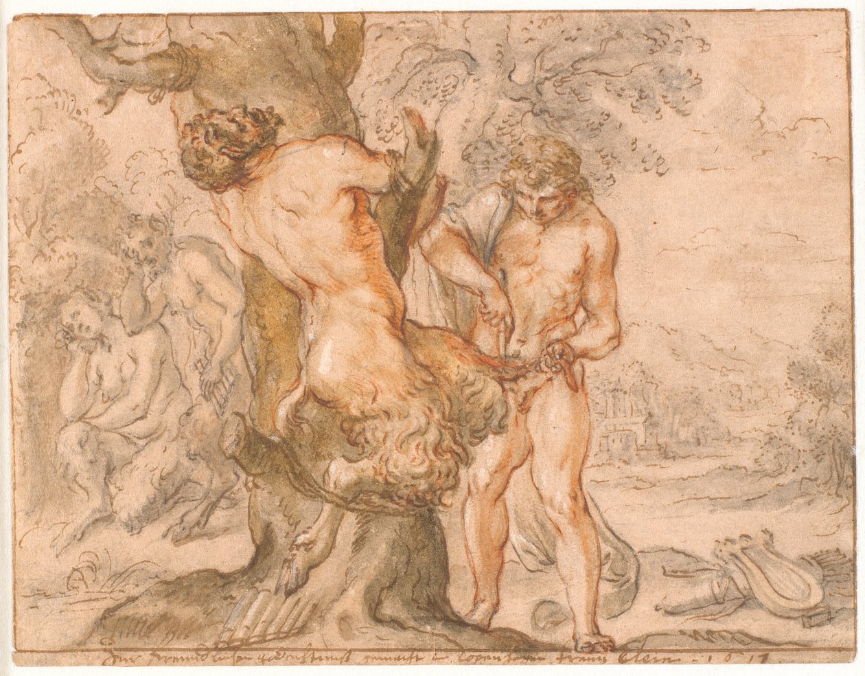 Apollo megnyúzza Marsyast alkotó: Frantz Cleyn