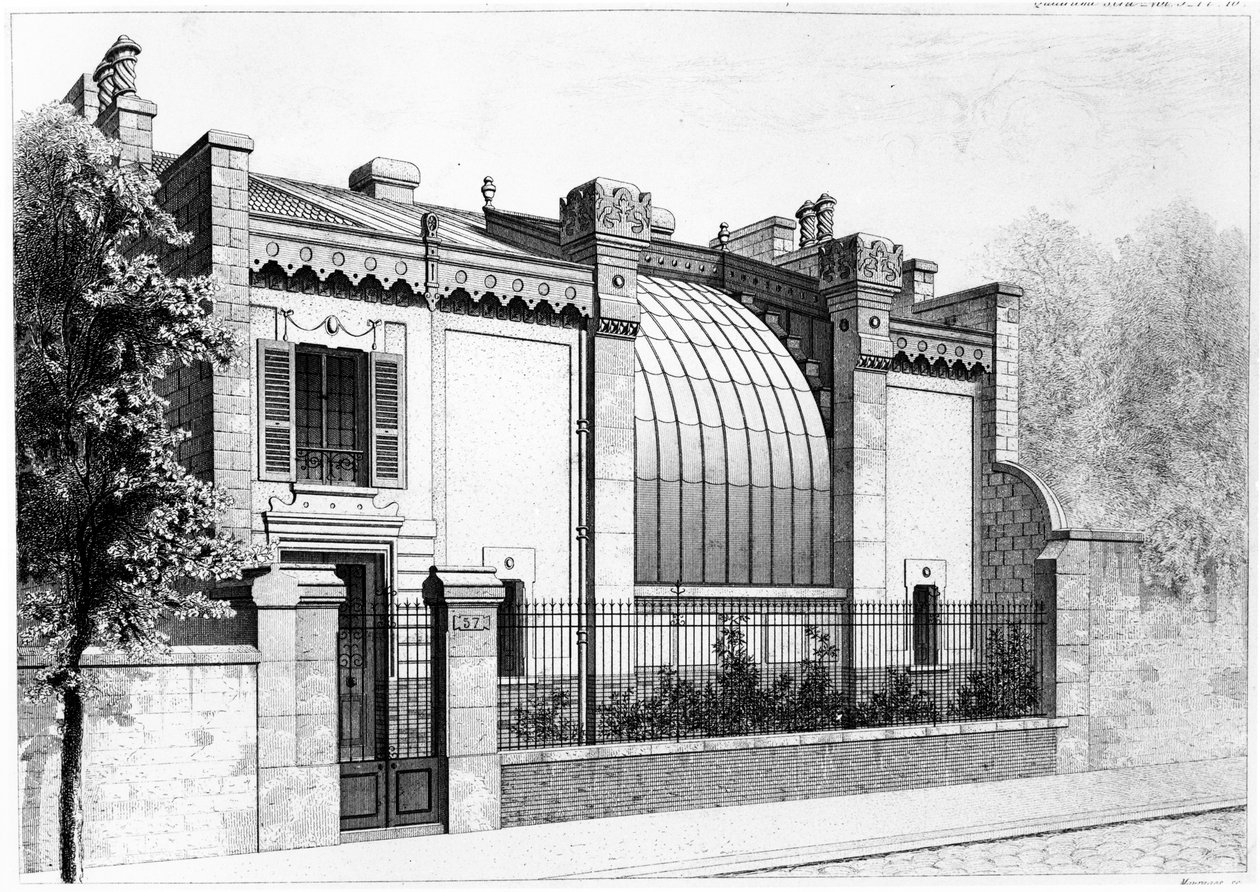 Painters studio, 57, boulevard Arago, Párizs. 1878 alkotó: Frantz Huguelin