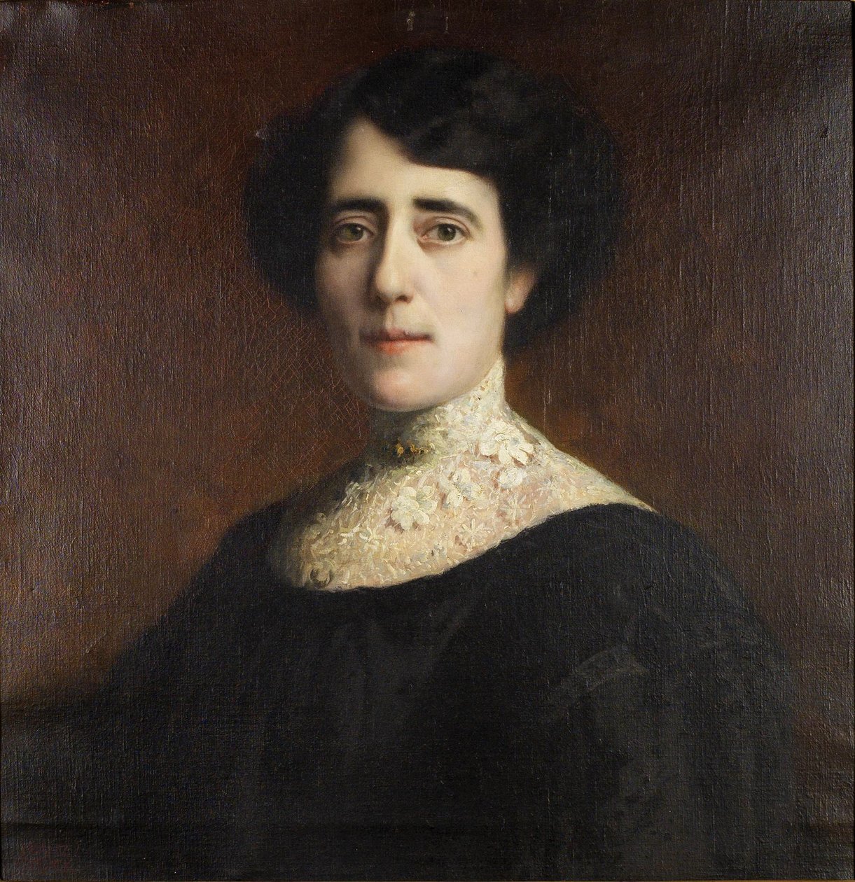 Csipkegalléros hölgy portréja alkotó: Franz von Stuck