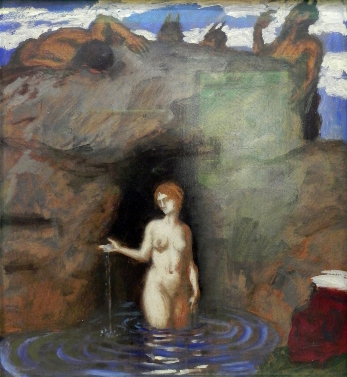 Tavaszi nimfa és faunák alkotó: Franz von Stuck