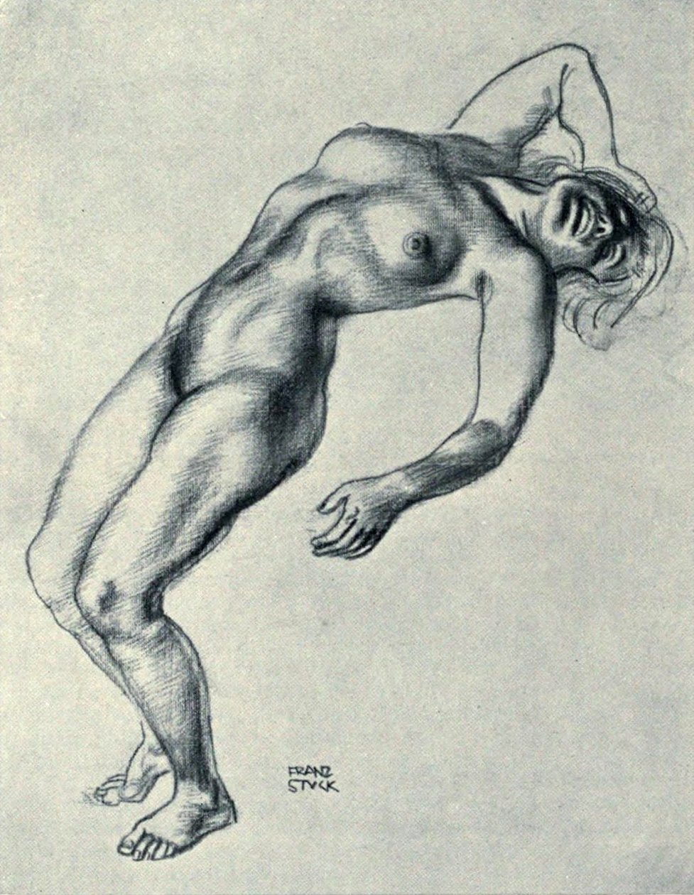 meztelen rajz alkotó: Franz von Stuck