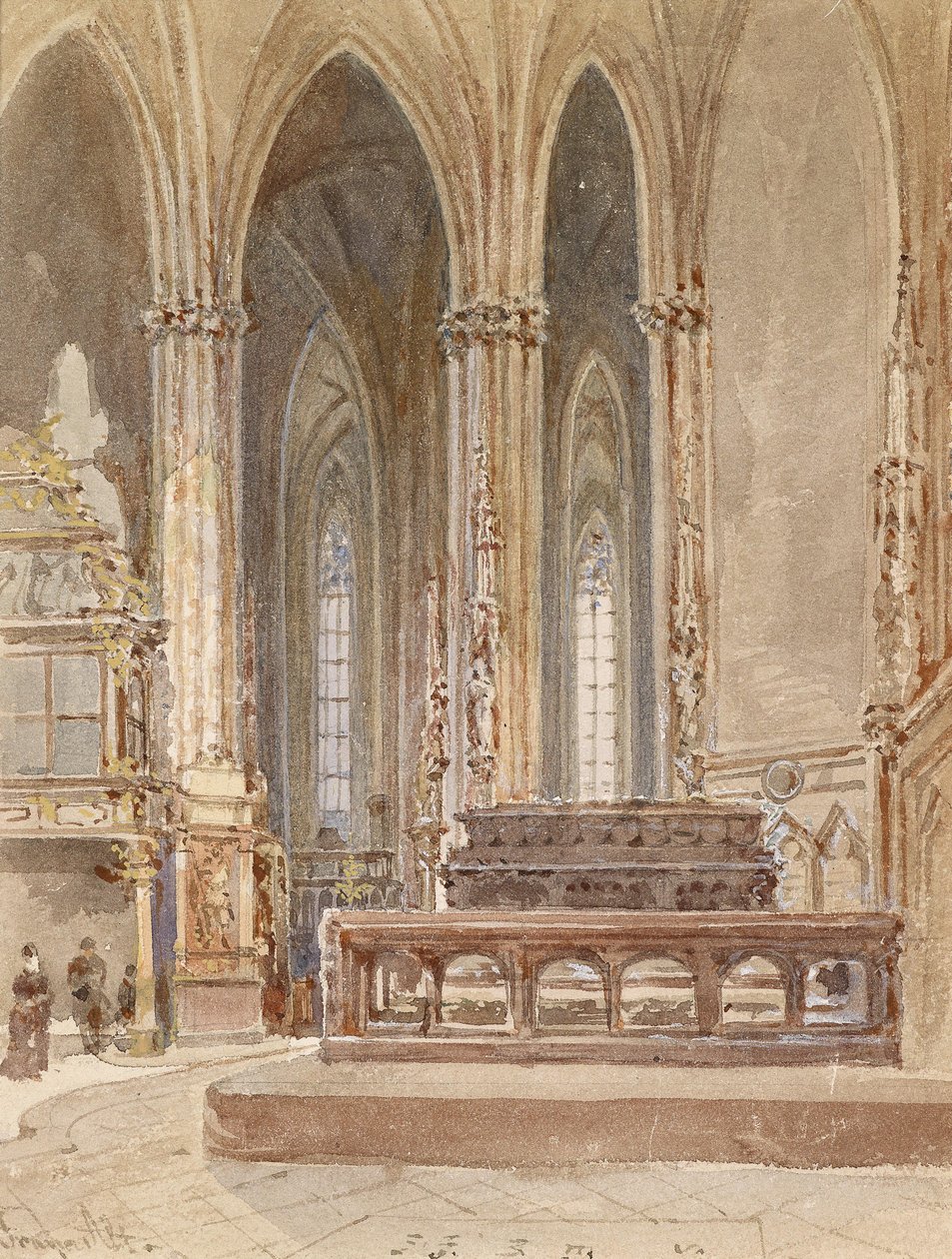 Friedrich III emlékműve a Stefanskirche -ben alkotó: Franz Alt