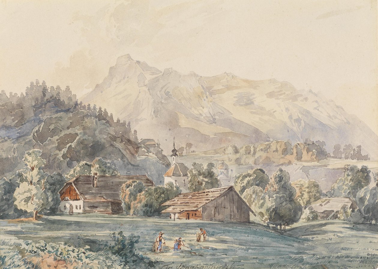 A Gnigl ​​hely Salzburg közelében alkotó: Franz Barbarini