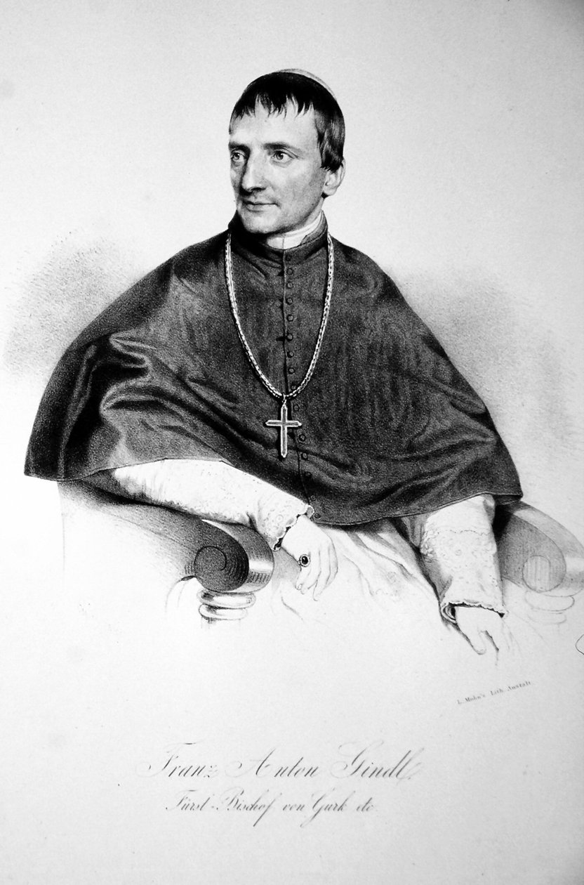 Franz Anton Gindl brnói püspök alkotó: Franz Eybl