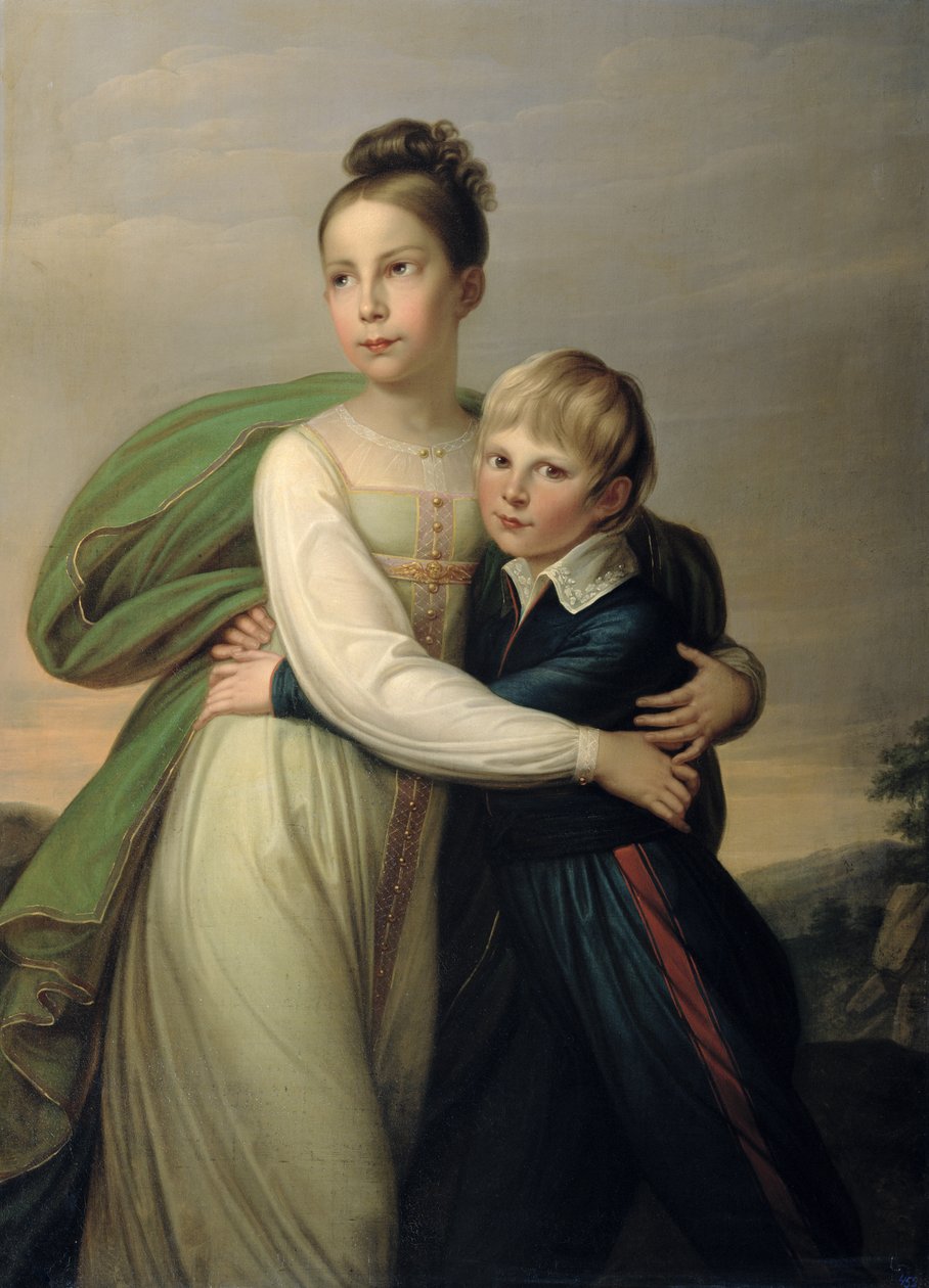 Albrecht herceg és Louise hercegnő, 1817 körül alkotó: Franz Gerhard von Kugelgen