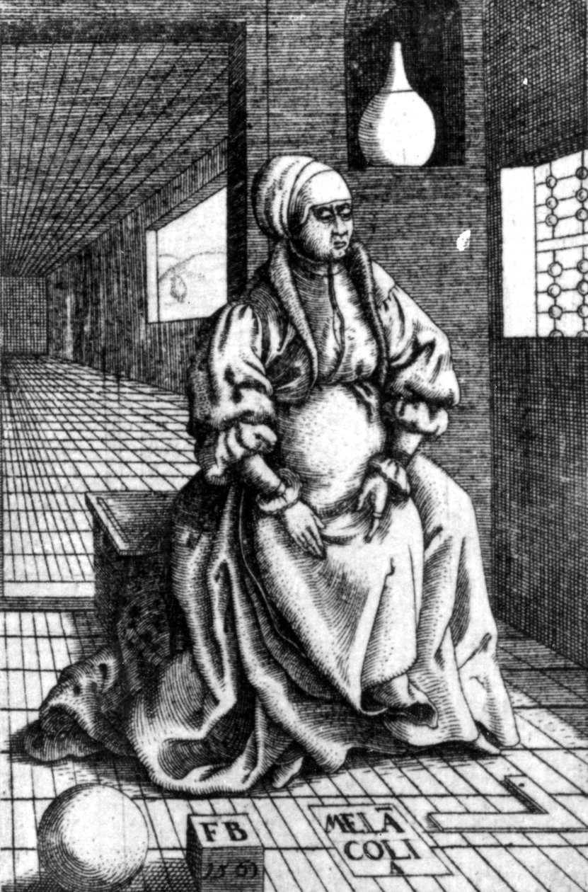 Melankólia, 1560 alkotó: Franz Isaac Brun