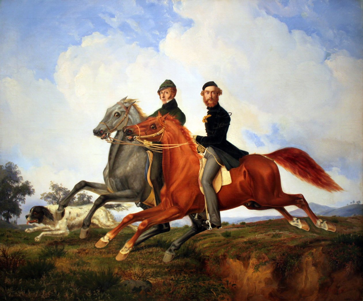 Két lovas vágtat alkotó: Franz Krüger